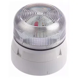 Klaxon Flashguard QBS Series Clear Flashing Beacon, 12 V DC, 24 V DC, Surface Mount, Xenon Bulb, QBS-0055-picture-44