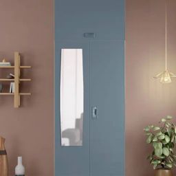 Godrej Interio Slimline Stormy Weather White Matte Metal 4 Shelves Almirah-image-37