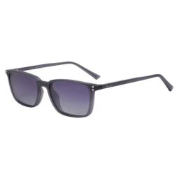 Ted Smith Black Polarized Rectangular Unisex Clip On Frames Clip On Sunglasses-image-52