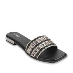 Metro Women's Black Casual Sandals-picture-44