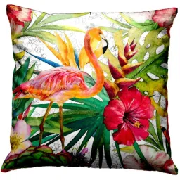 Bianca Red & Green Digitally Printed Cushion Cover - Set Of 5 image 3