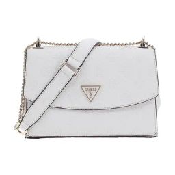 Guess Off White Cresidia Logo Cross Body Bag-image-77