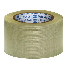 VCR 45 m x 72 mm Polyester & Fibreglass Heavy Duty Cross Filament Tape, 8 Rolls Per Pack-picture-48