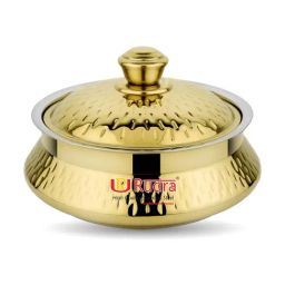 Rudra Golden Stainless Steel Casserole 3 L-41