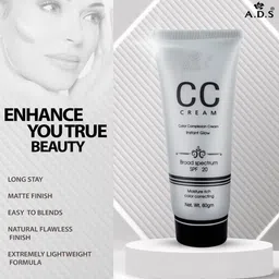 Adbeni Instant Glow CC Cream Broad Spectrum SPF 20 - 60g - Beige 02 image 2
