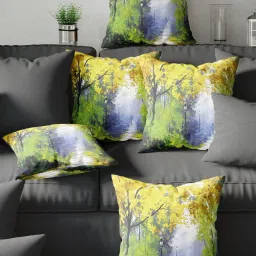 Bianca Multicolor Digitally Printed Cushion Cover - Set Of 5 image 1