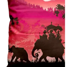 Bianca Red & Black Digitally Printed Cushion Cover - Set Of 5 image 4