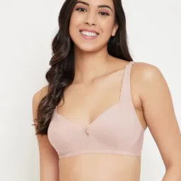 Clovia Beige Non Wired Non Padded Full Coverage Bra-picture-10