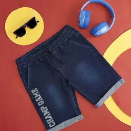 Pantaloons Junior Blue Printed Shorts-picture-36