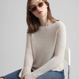 Only Beige Textured Pullover-image-12