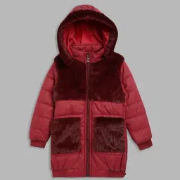 Elle Kids Maroon Regular Fit Jacket-image-38
