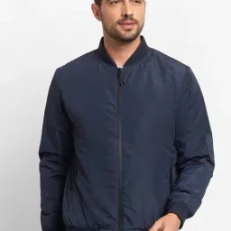 Spykar Blue Straight Fit Jacket-42