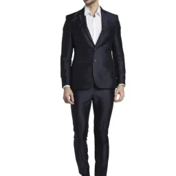 Parx Black Regular Fit Two Piece Suit-image-80