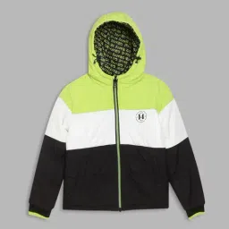 Blue Giraffe Kids Multicolor Color Block Full Sleeves Jacket-image-22