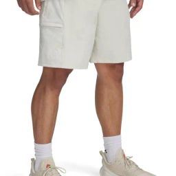 Under Armour White Relaxed Fit Sports Shorts-picture-9