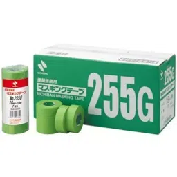 NICHIBAN Masking Tape Yellow Green 40 mm x 18 m for Architectural Painting, NO.255G (Pack of 30 Pcs)-image-3