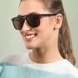 Vincent Chase by Lenskart VC S12644 Brown Polarized Square Sunglasses image 4