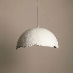 FIG Living Black Paper Mache Terra Pendant Lamp image 2