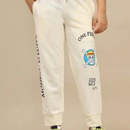 Kidsville One Piece Printed Regular Fit Joggers For Boys-image-42