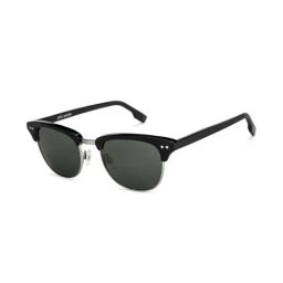 John Jacobs JJ S12638 Grey Polarized Clubmaster Sunglasses-image-52