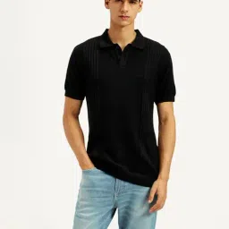 Levi's Men's Textured Slim Fit Polo T-shirt-picture-0