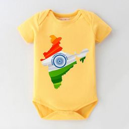 BLUSHES Infants Independence Day Theme Printed Pure Cotton Bodysuit-image-65