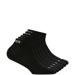 Puma Black Cotton Logo Socks Set of 6-27