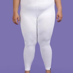 twin birds Twinbirds White Cotton Skinny Leggings-picture-10