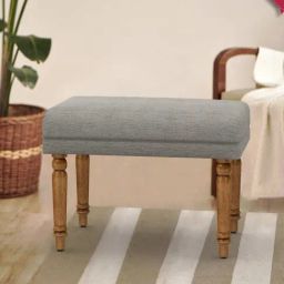 Chumbak Nawaab Bangalore Solid Grey Sheesham Wood Small Bench-image-54