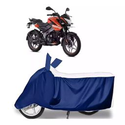 Auto Pearl Bike Cover for Bajaj Pulsar NS-160 BS6 (White & Blue)-image-7
