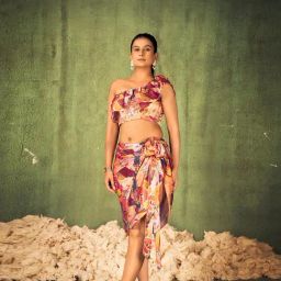 Curvy Lane Multi-Color Polyester Printed Sarong-picture-12