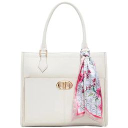 ALDO White Solid Medium Satchel Handbag-40