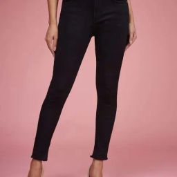 Miss Chase Black Slim Fit Regular Length High Rise Denim Jeans-image-87