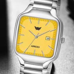 Abrexo Men Dial & Stainless Steel Bracelet Style Straps Analogue Watches-33