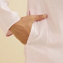 Manyavar Men Embroidered Regular Thread Work Kurta with Pyjamas image 2