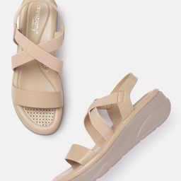 DressBerry Beige Comfort Heels-52