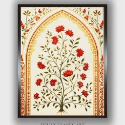 Indian Classic Art Multicolor Canvas Abstract Wall Art-picture-46