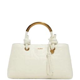ALDO Bone Textured Medium Satchel Handbag-11