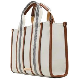 ALDO Tan Color Block Medium Satchel Handbag image 2