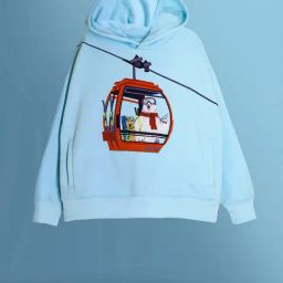 Cherry Crumble By Nitt Hyman Kids Blue Embroidered Full Sleeves Sweatshirt-image-45