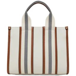 ALDO Tan Color Block Medium Satchel Handbag-6