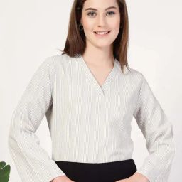 Style Quotient Grey Striped Top-image-34