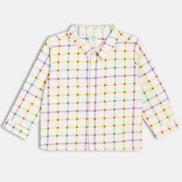 Miniklub Boys Multicolor Cotton Chequered Shirt-image-74