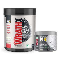 MuscleBlaze Pre Workout WrathX 0.75 lb Fruit Fury & Creatine Monohydrate CreAMP 0.22 lb Combo-picture-30