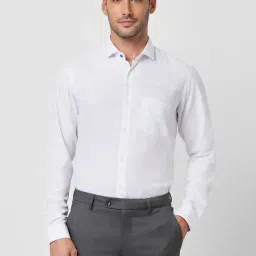Peter England White Slim Fit Shirt-picture-12