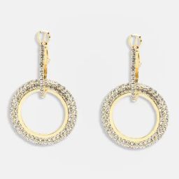 Sohi Gold Plated Party Designer Stone Drop Earrings image 4