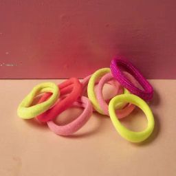 Jewelz Colourful Plain Elastic Rubber Bands for Kids ¿ Pack of 8-30