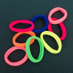 Jewelz Multicolor Soft Plain Ponytail Holders for Kids ¿ Pack of 8-47