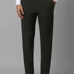 Louis Philippe Warm Black Slim Fit Trousers-image-59