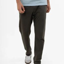 Dcyphr Grey Regular Fit Trackpants-image-100
